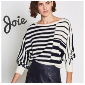 Joie NWT, Size Small, Meridel Sweater Midnight and Porcelain